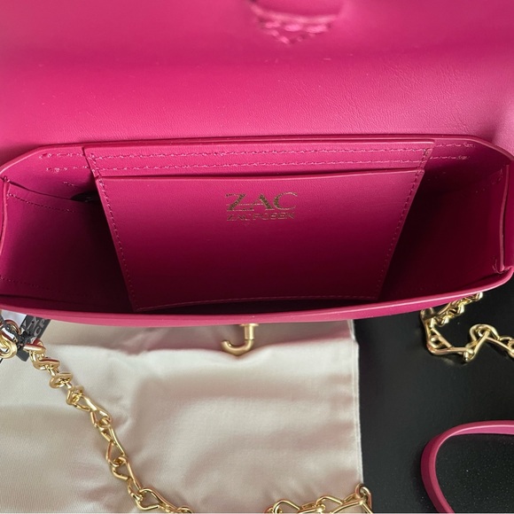 NWT Zac Posen Belay Mini Saddle Crossbody Bag in Orchid - Picture 13 of 14
